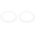 Uxcell Metal Goof Trim Ring 3.78 OD 2.99 ID Circular Ceiling Light Ring Trims Matte White 2Pack