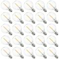 Tomshine A C230V Globe LEDs G40 Bulb Lamp 25 Pack E12 Base Socket Holder IP44 Water Resistance Warm White for String Light Home Party Decoration Wedding Function Portable