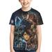 Harry Potter Poster Youth Unisex T-Shirt Crewneck Short Sleeve Double-Sided Print Tee Shirts Top For Boys Girls Kid Teen X-Large