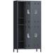 Supeer Metal Storage Locker Cabinet for School Office Gym Bedroom 6 Doors Steel Storage Locker Cabinet for Employees Industrial Storage Locker with 6 Shelves Assembly Required (Dark Gray)