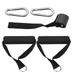 Arealer 5pcs Exercise Set Workout Handles Door Anchor Carabiner Hooks for Exercise Resistance Bands Cable Machines