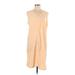 CALVIN KLEIN JEANS Casual Dress: Tan Dresses - Women's Size Large