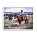 Stupell Industries Cowboy Herding Cattle Ranch Canvas Wall Art Design by Jack Sorenson Wood in Brown | 24 H x 30 W x 1.5 D in | Wayfair