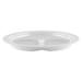 Latitude Run® 3 Compartment Plate - Deep Commercial Dishwasher Safe 10" Melamine Dinner Plate, Set of 12 Melamine in White | 10 W in | Wayfair
