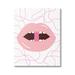 Wrought Studio™ Pink Lips & Gummy Candy Canvas Wall Art Design by Lil' Rue Canvas in White | 48 H x 36 W x 1.5 D in | Wayfair