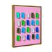 Stupell Industries Gummy Candy Bears Pattern Framed On Wood by Lil' Rue Graphic Art Wood in Brown/Pink | 21 H x 17 W x 1.7 D in | Wayfair