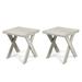 Millwood Pines Bayoleth Square 18" L x 18" W Outdoor Side Table Wood in Gray | 18.25 H x 18 W x 18 D in | Wayfair 65868E388C5A463386E1754E18138EBA