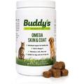 Buddy s essential Dog and Cat Soft Chew Vitamin Supplement for Skin and Fur Coat Health Support- 180 Soft Chews- Rich in Salmon Oil Omega 3 and 6 Fatty Acids EPA DHA- Natural Taste Made in USA