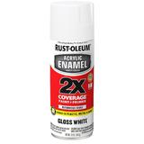 RUST-OLEUM 271919 Acrylic Enamel,White,Solvent Base,12 oz