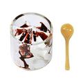 Skindy 1/12 Dollhouse Clear Ice Cream Cup Spoon Model: Simulation Food Miniature Decor