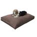 Dog Bed Bean Bag Bed for All Dogs Extra Plush Faux Fur Rectangle Pat Sleeping Mat with Liner and Durable Canvas Cover Black