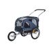 Pet Dog Bike 3 in 1 Large Pet Trailer with a 12 inch Jogger Wheel and a 6 Swivel Stroller Wheel Dog Stroller Orange