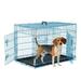 CL.HPAHKL 30 inch Pets Dog Cage for Small Dogs Folding Dog Crates and Kennels Double Door Pet Cage with Tray Pan for Small Animals