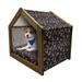 Cherry Blossom Pet House Flappy Broad-Tailed Hummingbirds Flying Around White Cherry Blossom Trees Outdoor & Indoor Portable Dog Kennel with Pillow and Cover 5 Sizes Multicolor by Ambesonne