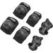 DSCD Kids/Youth Knee Pads Elbow Pads with Wrist Guards Protective Gear Set 6 Pack for Rollerblading Skateboard Cycling Skating Bike Scooter Riding Sports