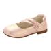 Shoes For Girls Girl Shoes Small Leather Shoes Single Shoes Dance Shoes Girls Performance Shoes Baby Boy Sneakers Pink 5 Years-5.5 Years