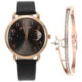 FRCOLOR 1 Set of Women Wrist Watch Star Moon Design Watch Exquisite Bracelet Women Festival Gifts