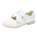 Baby Walking Shoes 12-18 Months Boys Children Shoes White Leather Shoes Bowknot Girls Princess Shoes Single Shoes Performance Shoes Girls Shoes Size 2 Tennis Baby Girl Shoes 18-24 Months Summer