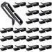 Toorise 20pcs Mask Holder Ski Helmet Clip POM Plastic Cycling Helmet Clip Face Mask Holder Snowboard Helmet Face Cover Clips Fixed Mask Hook for Outdoor Skiing Cycling Sports