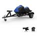 Weatherproof Jet Ski Covers for Yamaha Wave Runner FX Cruiser SVHO 2022 - Blue/Black Color - All Weather - Trailerable - Protects from Rain Sun and More! Includes Trailer Straps and Storage Bag