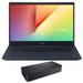 ASUS VivoBook Home & Business Laptop (Intel i5-10300H 4-Core 15.6 60Hz Full HD (1920x1080) NVIDIA GTX 1650 20GB RAM 1TB PCIe SSD Wifi HDMI Webcam Fingerprint Win 10 Pro) with D6000 Dock
