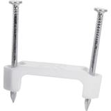 Gardner Bender PS-150 Plastic Staple Inch. 14/2 12/2 10/2 NM Cable Quick / Easy Installation for Romex UF NM & More 100 Pk. White 3 PACKS OF 100