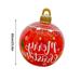KIHOUT Saving Outdoor Large Xmas Blow Ball Decorations Giant PVC Inflatable Christmas Decorated Ball Ornaments for Outside Holiday Yard Lawn Porch Decor (Red)