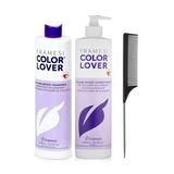Framesi Color Lover Volume Boost Shampoo Sulfate Free Shampoo with Quinoa and Aloe and Conditioner Sulfate Free Volumizing Conditioner with Quinoa and Coconut Oil 16.9 oz DUO- (with Free Tail Combs)
