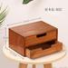 DanceeMangoo Retro drawer type wooden storage box Home desktop cosmetics jewelry storage drawer type storage box jewlery organizer