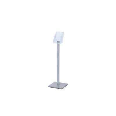 SHOWDOWN Displays Showdown Prospektständer MB - 3x DIN A5 - Aluminium - Silber Image