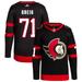 Ridly Greig Men's adidas Black Ottawa Senators Home Primegreen Authentic Custom Jersey