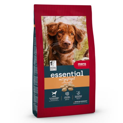 12,5kg mera essential Adult mit Geflügel Hundefutter trocken