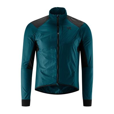 Fahrradjacke GONSO "MORISOLLO" Gr. XXXL, blau (dunkelblau) Herren Jacken Radjacke aus windabweisendem Außenmaterial und wärmeisolierenden Innenmaterial.