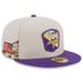 Men's New Era Stone/Purple Minnesota Vikings 2023 Salute To Service 59FIFTY Fitted Hat