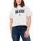 Women's League Collegiate Wear White Navy Midshipmen Intramural Midi Tri-Blend T-Shirt