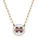 Women's CANVAS Style Mississippi State Bulldogs Enamel Disc Pendant Necklace