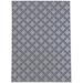 White 36 x 24 x 0.1 in Area Rug - KAVKA DESIGNS SUNDANCE SNOWFLAKE NAVY Office Mat By Kavka Design Area Rug Cotton | 36 H x 24 W x 0.1 D in | Wayfair