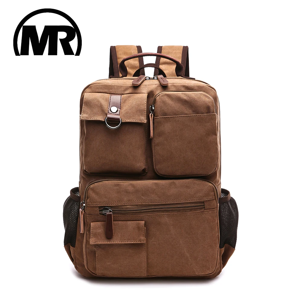 MARKROYAL nouveaux hommes toile sac à dos sac à bandoulière étudiants sac de loisirs ordinateur sac école Mochila adolescents 15 pouces sac à dos pour ordinateur portable