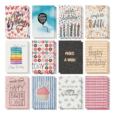 Sigel Geburtstags-Postkarten-Set »Colourful Birthday Fun«, 10.5x14.8 cm Image