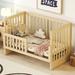 Full Size Convertible Crib Bed with Changing Table