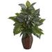 Mixed Greens Artificial Plant in Decorative Planter