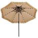 32 Hula Thatched Tiki Umbrella Hawaiian Style Beach Patio Umbrellas With Center Light For Patio Garden Beach Pool Backyard