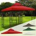 10 x10 Canopy Replacement top for 2 Tier Gazebo Canopy Replacement Cover UV30 for Outdoor Patio Garden Yard