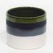 MDR Trading AI-CE00-242-Q02 Green Black & White Reactive Glaze Ceramic Planter - Set of 2