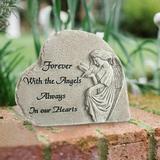 Angel Figurine Weatherproof Gravestone Grave Marker for Outdoor Garden Decor
