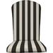 RSH DÃ©cor Outdoor Patio Decorative Foam Adirondack Chair Seat Cushion Weather Resistant Choose Color (Black & White Stripe)