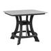 OS Home and Office Model Counter Height Square Table in Light Gray with Black Base