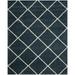 SAFAVIEH Hudson Amias Plush Geometric Shag Area Rug Slate Blue/Ivory 11 x 15