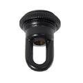 B&P LampÂ® Solid Cast Brass Screw Collar Loop For 1-1/16 Inch Center Hole Canopies 1/4IP Satin Black Finish