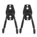 FRCOLOR DOITOOL 2 Pcs Garage Storage Utility Hooks Wall Mounted Hanging Hooks Metal U-Hooks Tool Organizers for Garden Tools Ladders (Black)